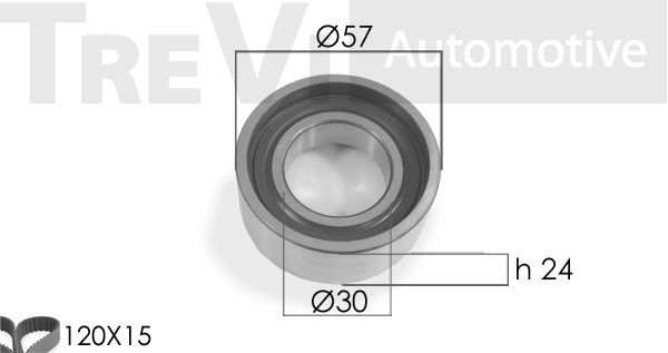 TREVI AUTOMOTIVE paskirstymo diržo komplektas KD1434